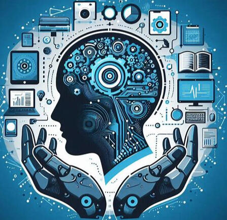 Conceptual image of a brain and circuit board merging, symbolizing the power of AI in conversion optimization